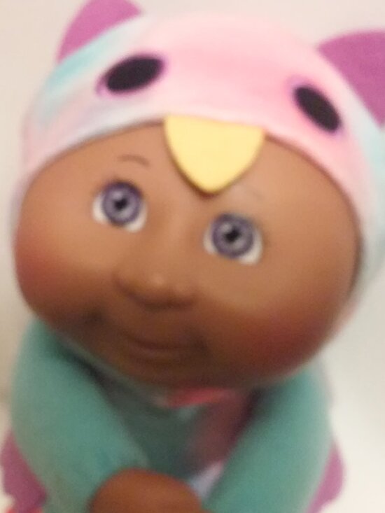 Cabbage Patch Soft African American Baby Doll 10" Tall Pink Blue w Purpl - Picture 2 of 5